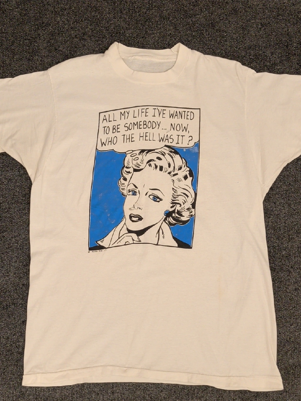 Authentic Vintage Lichtenstein Pop Art Print T Shirt 80s Soft Single Stitch Tee - Picture 2 of 15
